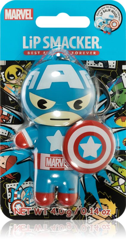 Lip Smacker Marvel Captain America balsam de buze aroma Red, White & Blue-Berry 4 g