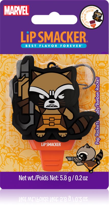 Lip Smacker Marvel Guardians of the Galaxy breloc balsam pentru copii Rocket (Pop Rockets Candy) 5,8 g