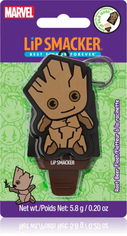 Lip Smacker Marvel Guardians of the Galaxy breloc balsam pentru copii Groot (Root Beer Float) 5,8 g