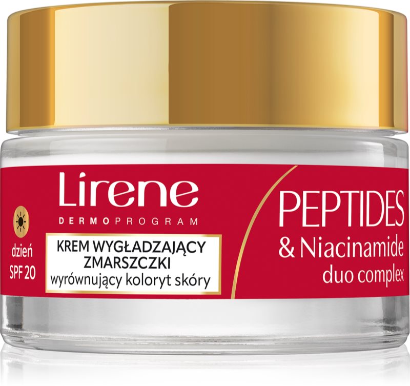 Lirene Peptides & Niacinamide Duo Complex Cremă de zi intensă pentru riduri pentru ten matur SPF 20 50 ml