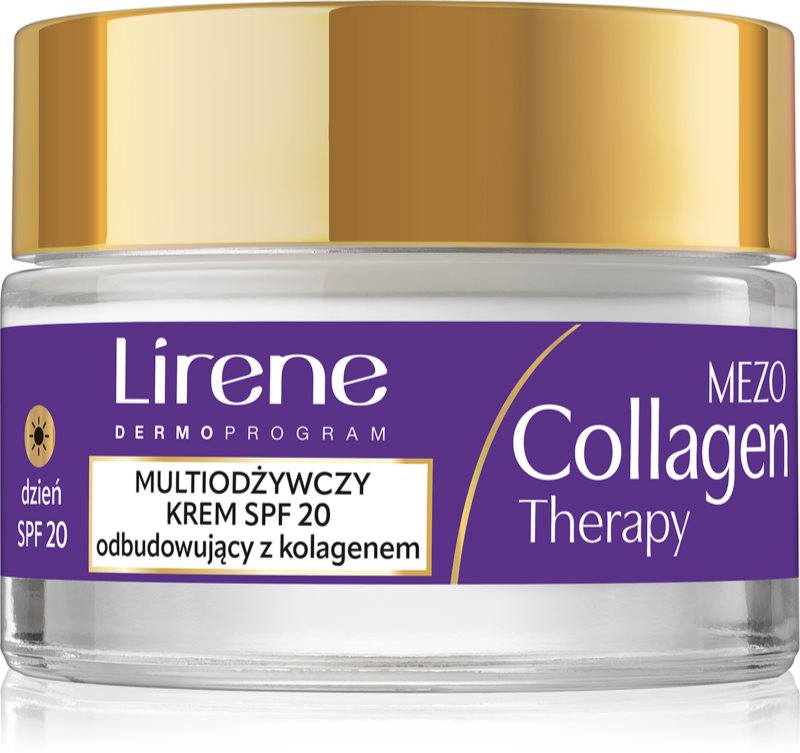 Lirene Mezo Collagen Therapy crema de zi cu efect de refacere pentru ten matur SPF 20 50 ml