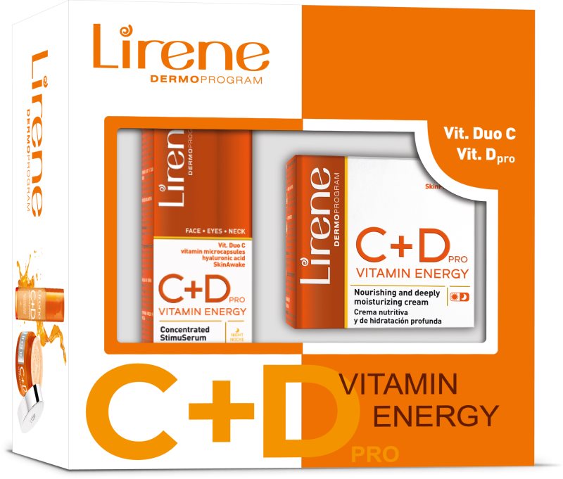 Lirene C+D PRO Vitamin Energy set cadou pentru toate tipurile de ten pentru femei