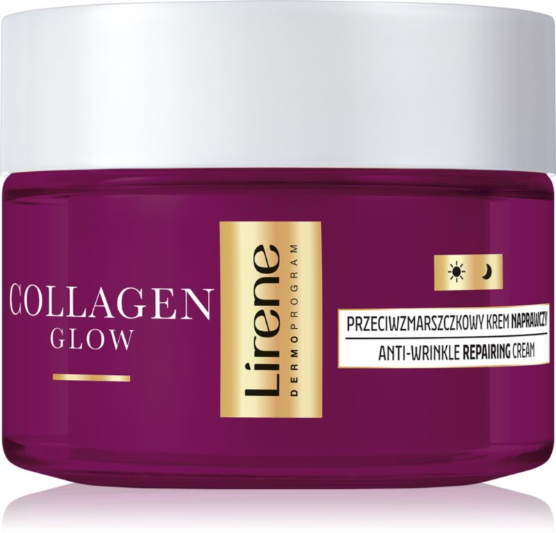 Lirene Collagen Glow 70+ crema regenerativa antirid pentru nutriția tenului și menținerea hidratării naturale a acestuia 50 ml