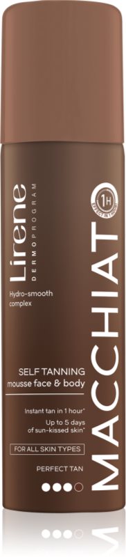 Lirene Perfect Tan spuma autobronzanta pentru fata si corp 150 ml
