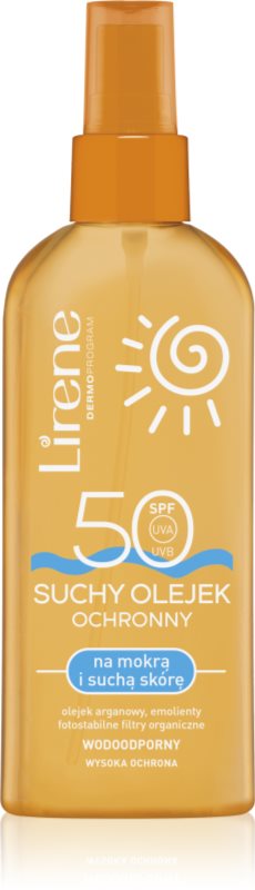 Lirene Sun care ulei de bronzat pentru piele uscata rezistent la apa SPF 50 150 ml