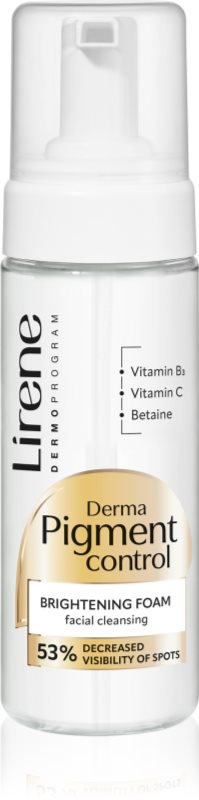 Lirene Derma Pigment Control Brightening Foam spuma de curatare ce ofera stralucire pentru piele cu hiperpigmentare 150 ml