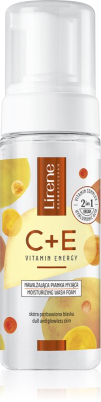 Lirene Vitamin Energy C+E crema hidratanta pentru curatare cu vitamine C si E 150 ml