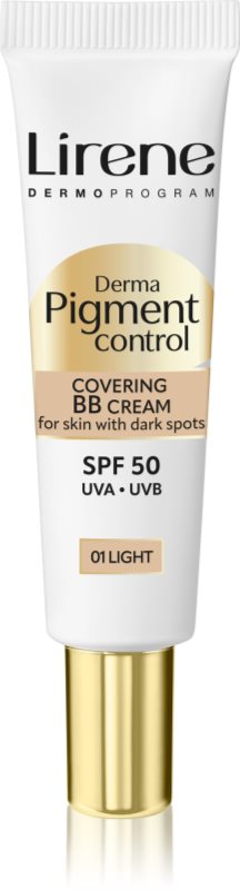 Lirene Derma Pigment Control Covering BB Cream SPF 50 Creama BB impotriva petelor ce ofera stralucire