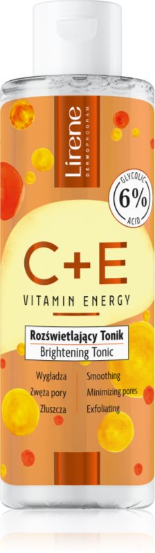 Lirene Vitamin Energy C+E solutie tonica cu efect de iluminare 200 ml