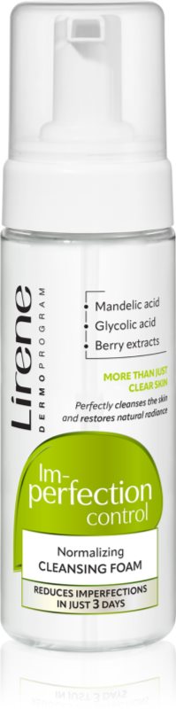 Lirene Imperfection Control Cleansing Foam spuma de curatat pentru ten gras si problematic 150 ml