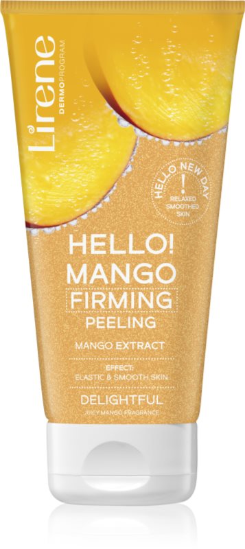 Lirene Hello! Mango gel de dus exfoliant pentru fermitate cu efect de nutritiv 175 ml