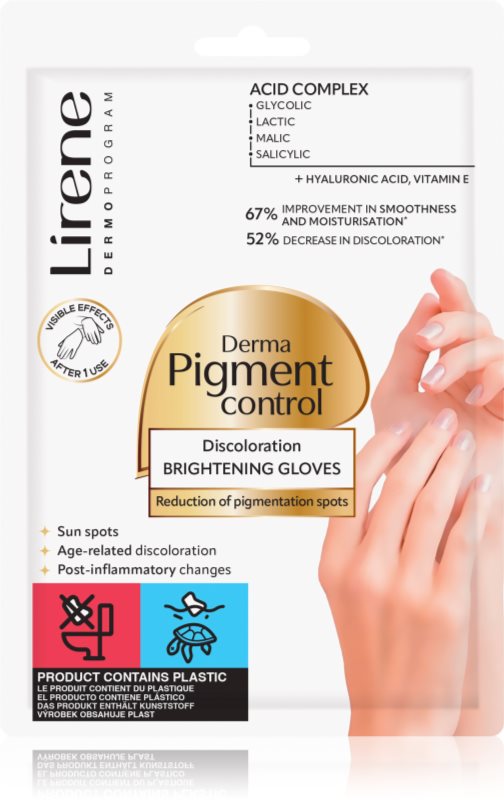 Lirene Derma Pigment Control Brightening Gloves mănuși impotriva petelor 1 pereche