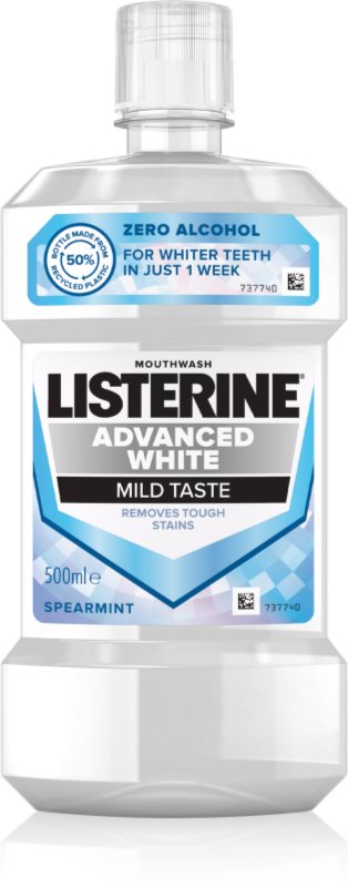 Listerine Advanced White Mild Taste apa de gura pentru albire