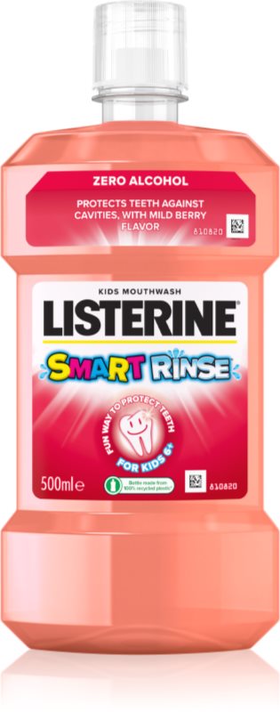 Listerine Smart Rinse Mild Berry apă de gură pentru copii 500 ml