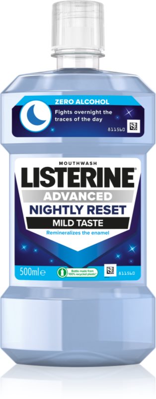 Listerine Advanced Nightly Reset Apa de gura remineralizantăputernica 500 ml