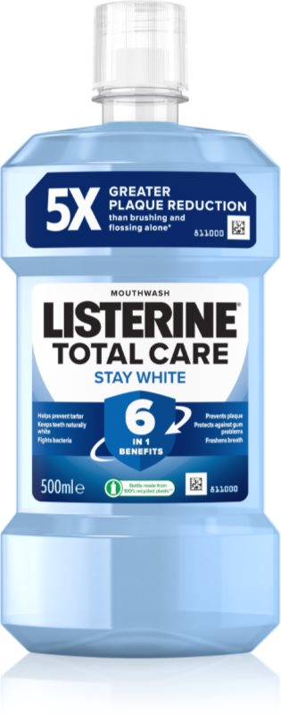 Listerine Stay White apă de gură cu efect de albire aroma Arctic Mint 500 ml
