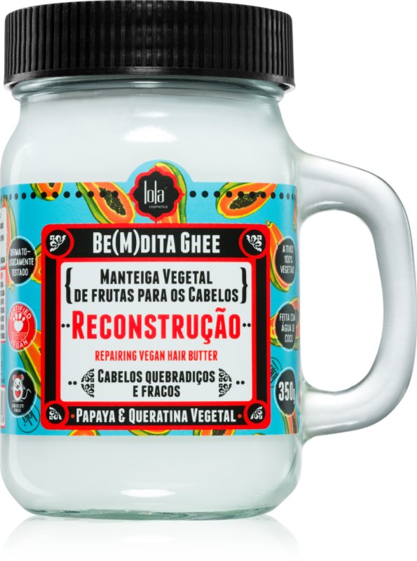 Lola Cosmetics BE(M)DITA GHEE RECONSTRUÇÃO masca de par regeneratoare 350 g