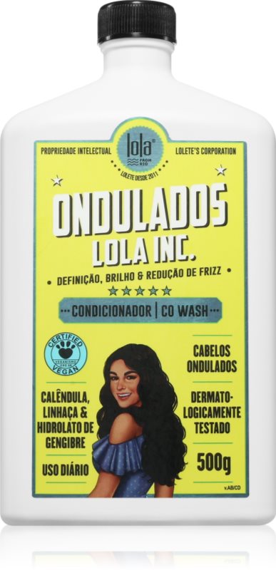 Lola Cosmetics Ondulados Lola Inc. Co Wash Balsam de curățare pentru parul cret 500 g
