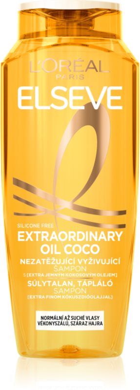 L’Oréal Paris Elseve Extraordinary Oil Coconut sampon hranitor pentru par normal spre uscat 400 ml