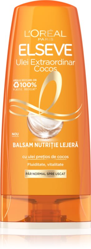 L’Oréal Paris Elseve Extraordinary Oil Coconut balsam hranitor pentru par normal spre uscat 200 ml