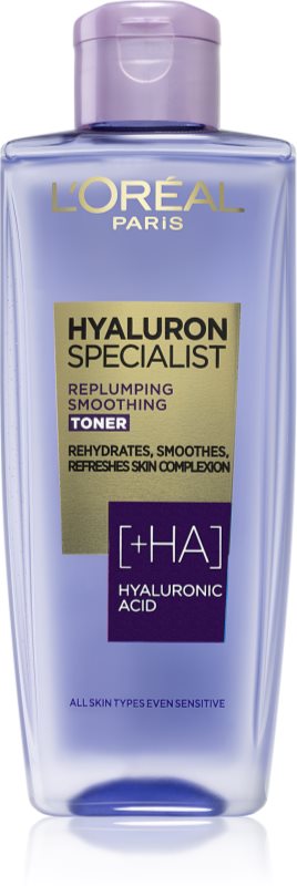 L’Oréal Paris Hyaluron Specialist tonic pentru netezire cu acid hialuronic 200 ml