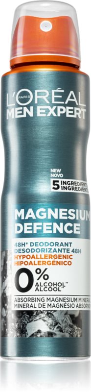 L’Oréal Paris Men Expert Magnesium Defence deodorant spray pentru barbati 150 ml