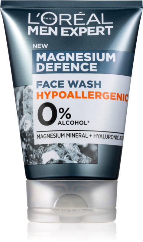 L’Oréal Paris Men Expert Magnesium Defence Gel facial de curatare pentru barbati 100 ml
