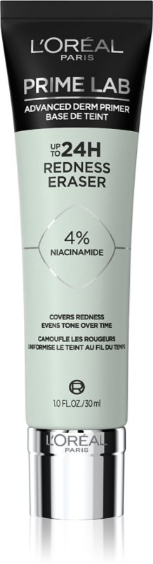 L’Oréal Paris Prime Lab 24H Redness Eraser bază de machiaj împotriva înroșirii 30 ml