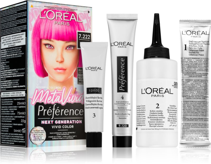 L’Oréal Paris Préférence Meta Vivids vopsea de păr semipermanentă