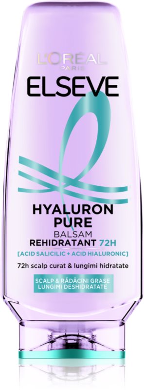 L’Oréal Paris Elseve Hyaluron Pure balsam de păr pentru scalp gras și vârfuri uscate