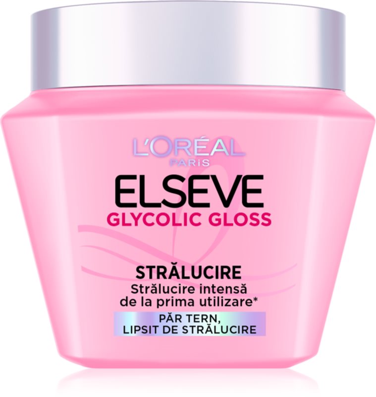 L’Oréal Paris Elseve Glycolic Gloss Masca de par pentru o stralucire puternica 300 ml