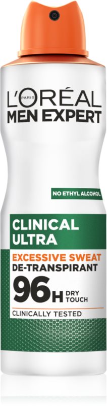 L’Oréal Paris Men Expert Clinical Ultra spray anti-perspirant pentru barbati 150 ml