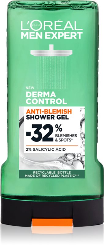 L’Oréal Paris Men Expert Derma Control gel de duș impotriva acneei 300 ml