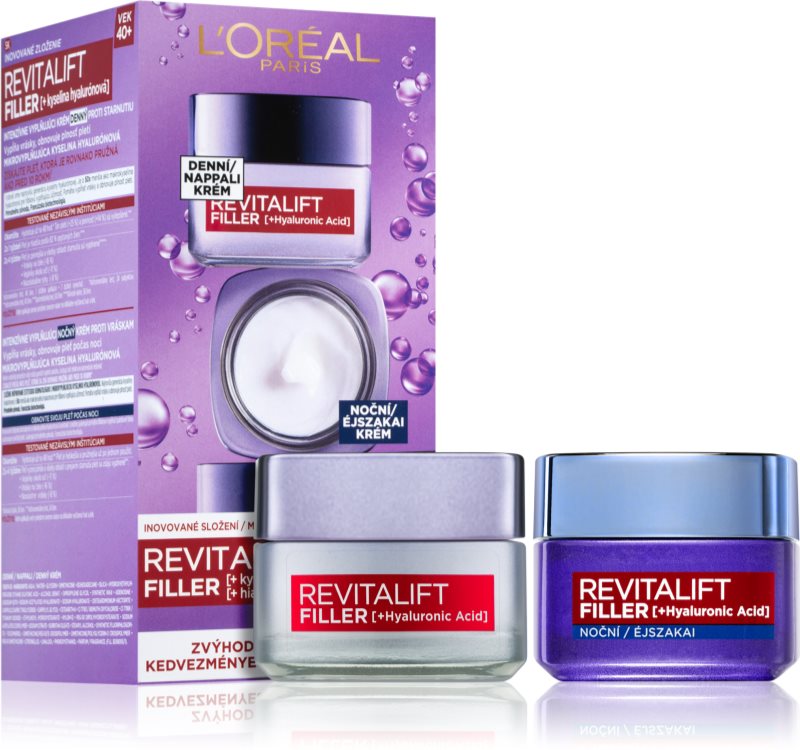 L’Oréal Paris Revitalift Filler crema anti rid de zi si de noapte cu acid hialuronic