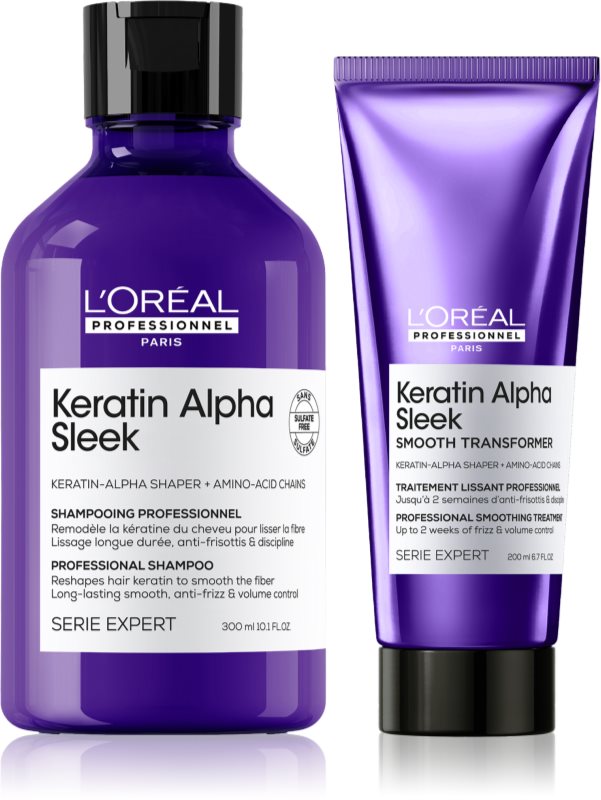 L’Oréal Professionnel Serie Expert Keratin Alpha Sleek set pentru netezirea parului