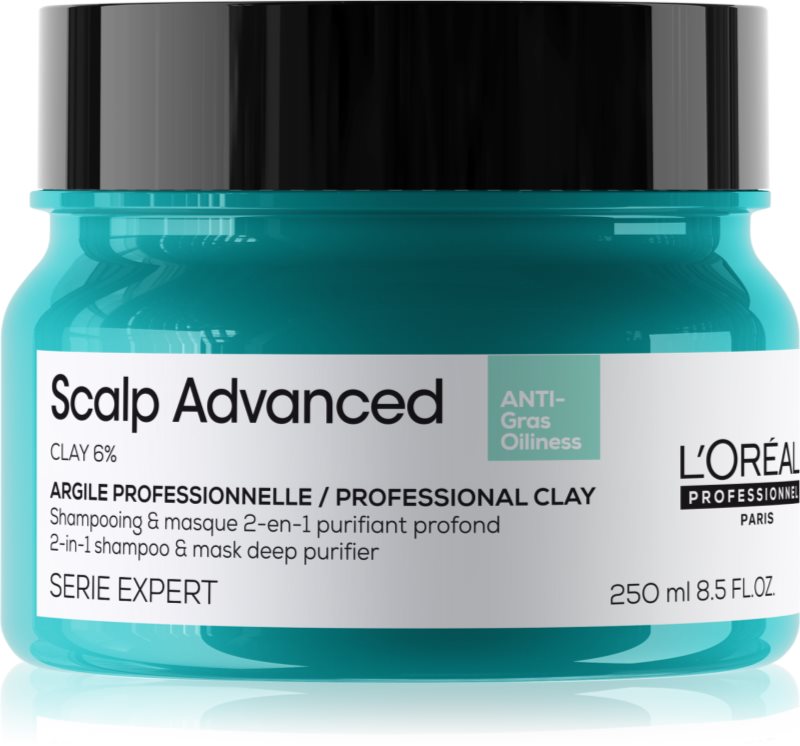 L’Oréal Professionnel Serie Expert Scalp Advanced șampon și mască 2 în 1 pentru par si scalp gras