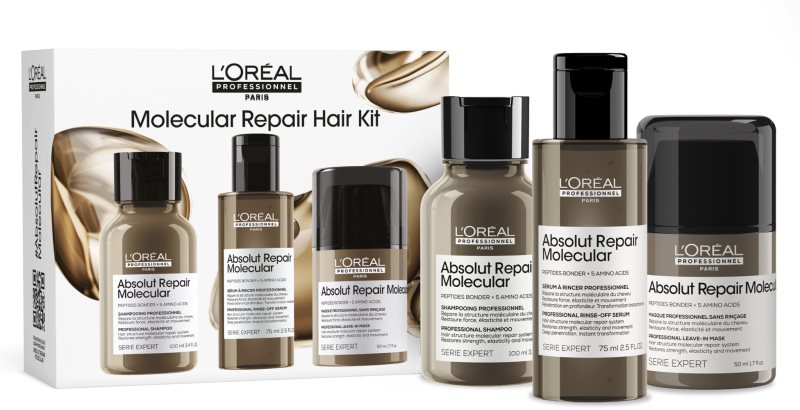 L’Oréal Professionnel Serie Expert Absolut Repair Molecular set cadou pentru par deteriorat