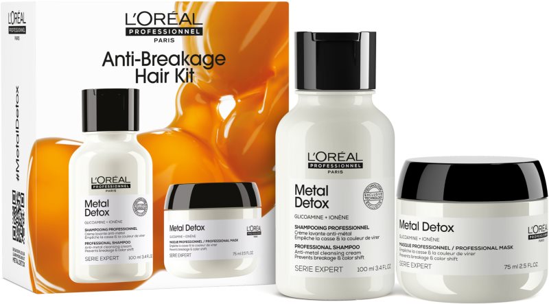 L’Oréal Professionnel Serie Expert Metal Detox set cadou pentru par deteriorat