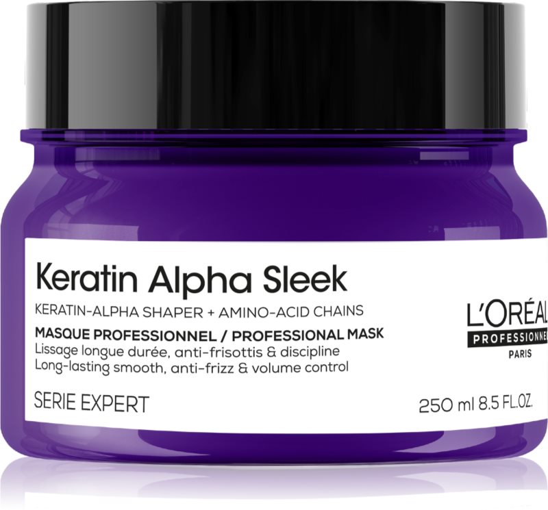 L’Oréal Professionnel Serie Expert Keratin Alpha Sleek masca hranitoare pentru un aspect neted al părului 250 ml
