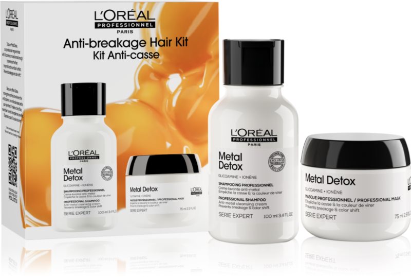 L’Oréal Professionnel Serie Expert Metal Detox set cadou pentru par vopsit si deteriorat pentru femei