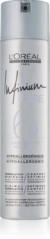 L’Oréal Professionnel Infinium Pure Spray de păr hipoalergenic cu fixare foarte puternica fără parfum 300 ml