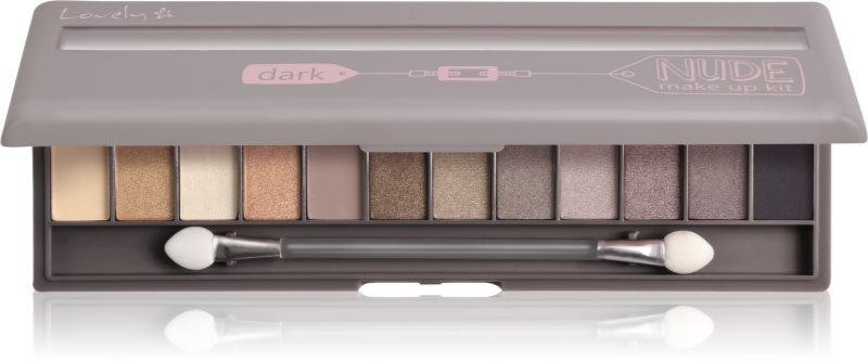Lovely Nude Make Up Kit Dark paletă cu farduri de ochi 13 g