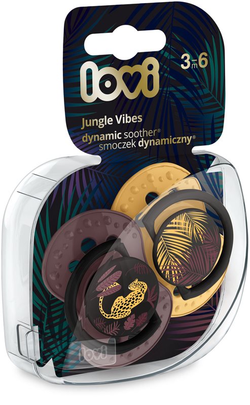 LOVI Jungle Vibes 3-6m suzetă Girl 2 buc