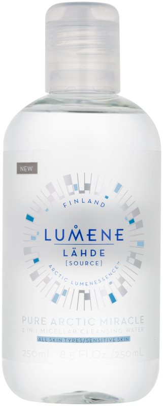 Lumene Nordic Hydra [LÄHDE] Pure Arctic Miracle apa pentru curatare cu particule micele pentru toate tipurile de ten, inclusiv piele sensibila 250 ml