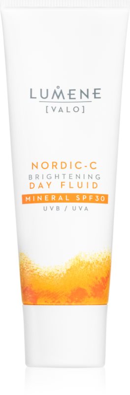 Lumene Nordic-C [VALO] Brightening Day Fluid fluid mineral cu protecție solară SPF 30 50 ml