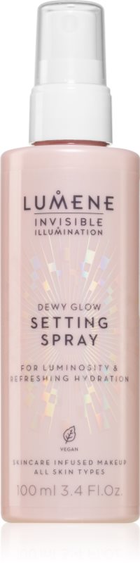Lumene Invisible Illumination Dewy Glow spray pentru fixare și strălucire 100 ml