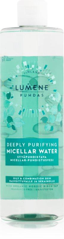 Lumene Deeply Purifying [PUHDAS] apa cu particule micele pentru ten gras și mixt 400 ml