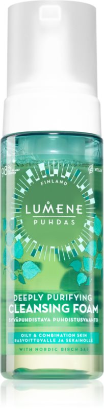 Lumene Deeply Purifying [PUHDAS] spuma de curatare pentru ten gras și mixt 150 ml
