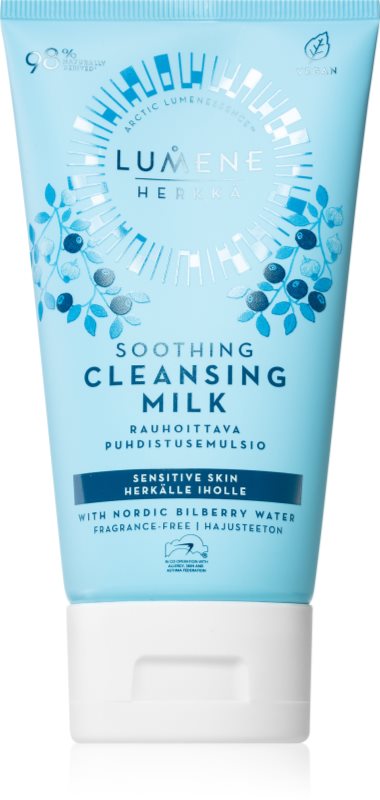 Lumene Nordic Sensitive [HERKKÄ] Soothing lapte demachiant cu efect de calmare pentru piele sensibilă 150 ml
