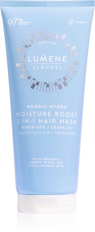 Lumene Nordic Hydra [LÄHDE] Moisture Boost Masca hidratanta par 2 in 1 200 ml